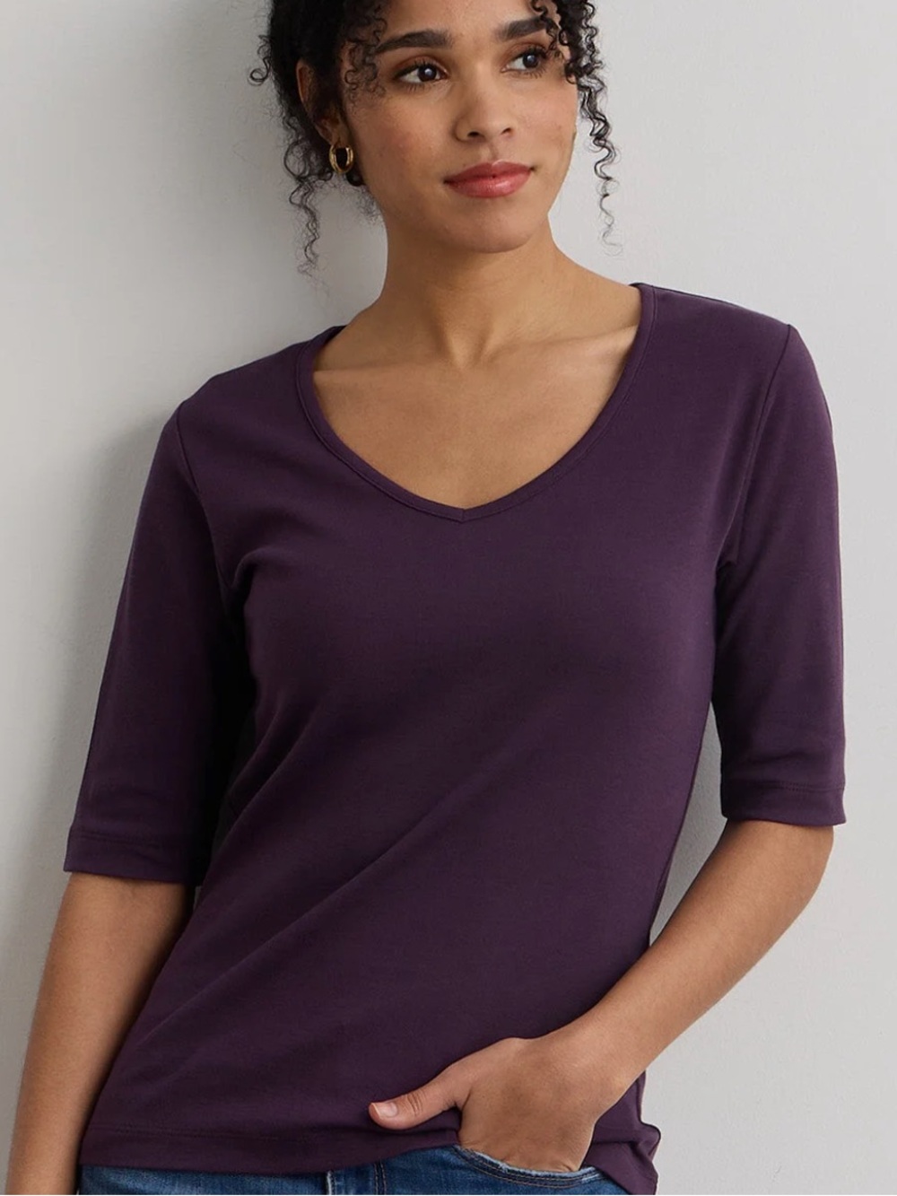 LuLaRoe Purple Soft Tunic Tee Shirt